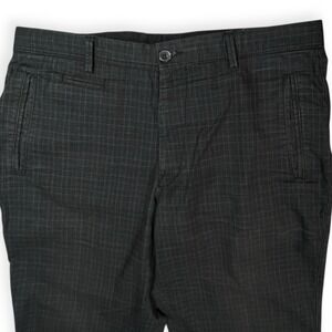 RUBA PANTALON Sport Men's Plaid Flat Front slacks Sz 34 European 44 /33" Inseam
